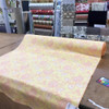 Peach and Muted Yellow Floral Upholstery Fabric | Durable | 54"W | By The Yard