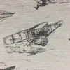 Regal | Flying Machines | Dusk | Jacquard Sketch Aircraft Upholstery Fabric