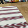 Vintage Stripes in Burgundy / Black / Beige | Outdoor Awning / Marine Fabric | Sunbrella-like | 46" Wide | By the Yard | Waterproof
