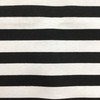 Black and White Stripe Print Home Decor Fabric | Drapery | Slipcover | Pillows | Polyester | By The Yard | 54" Wide