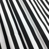 Black and White Stripe Print Home Decor Fabric | Drapery | Slipcover | Pillows | Polyester | By The Yard | 54" Wide