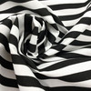 Black and White Stripe Print Home Decor Fabric | Drapery | Slipcover | Pillows | Polyester | By The Yard | 54" Wide