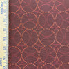 2.25 Yard Piece of Maroon Black Red Circles Heavy Auto Vinyl Upholstery Fabric By The Yard 54 Inch