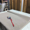 2.325 Yard Piece of Off White Velvet Fabric Upholstery Robert Allen Forever Velvet Linen