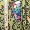 Damask in Olive Green and Brown | Home Decor / Drapery Fabric | 54" Wide | By the Yard