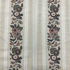 Vintage Floral Stripe in Off-White / Green / Pink | Upholstery Fabric | 54" Wide | By the Yard