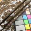 Lotus Damask in Blue / Brown | Upholstery / Drapery Fabric | 54" Wide | By the Yard