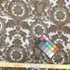 Lotus Damask in Blue / Brown | Upholstery / Drapery Fabric | 54" Wide | By the Yard