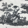 Toile in Black / Off-White | Home Decor / Drapery Fabric | 54" Wide | By the Yard