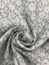 Mint Green and White Floral | Upholstery / Drapery Fabric | 54" Wide | By the Yard