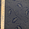Leafy Vines in Navy Blue and Yellow | Upholstery Fabric | 54" Wide | By the Yard