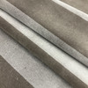 Velvet Stripes in Light and Dark Grey | Heavy Upholstery Fabric | 54" Wide | By the Yard