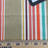 Thick and Thin Stripes in Pink / Orange / Tan / Green | Home Decor / Drapery Fabric | 54" Wide | By the Yard