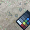 Floral Embroidery on Faux Suede | Brown / Green / Blue | Upholstery Fabric | 54" Wide | By the Yard