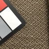 Interlocked Diamond Weave in Taupe / Brown | Upholstery Fabric | 54" Wide | By the Yard