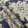 Lotus Damask in Black and Beige | Upholstery / Drapery Fabric | 54" Wide | By the Yard