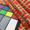 Westbury in Rouge | Square Lattice in Red | Reversible Upholstery Fabric | Clarence House | 54" Wide | By the Yard