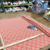 Westbury in Rouge | Square Lattice in Red | Reversible Upholstery Fabric | Clarence House | 54" Wide | By the Yard