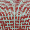 Westbury in Rouge | Square Lattice in Red | Reversible Upholstery Fabric | Clarence House | 54" Wide | By the Yard