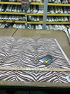 Zebra Print Pink / Brown | Home Decor / Drapery Fabric | 54" Wide | By the Yard