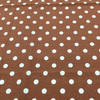 Polka Dots in Robins Egg Blue | Chocolate Brown Background | Premier Prints | Home Decor Fabric By The Yard | 54" Wide
