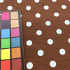 Polka Dots in Robins Egg Blue | Chocolate Brown Background | Premier Prints | Home Decor Fabric By The Yard | 54" Wide