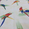 Polly Want a Cracker  in Yellow | Parrot Print Home Decor Fabric | Exclusive Screen Print | Drapery | By The Yard | 54" Wide