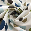 "Spirodots" Premier Prints | Dots in Olive | Teal | Brown| Tan | Natural Background | Screen print Home Decor Fabric | By The Yard | 54 " Wide