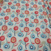 Pink and Blue Lollipop Floral on Ivory Lightweight 100% Cotton Printed Batiste Fabric | Apparel | Tops | Crafts | Drapery | By The Yard | 58 inch Wide