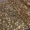 Gold Dangle Sequined Mesh Fabric | Special Occasion | Costume | Craft | Decor Clothing and Apparel | 54 inch Wide | Sold By the Yard