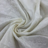 Ivory Floral Jaquard Taffeta Fabric | 100 % Polyester | Special Occasion Apparel | 60 inch Wide | By The Yard