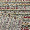 Wavy Stripe in Brown, Red and Gold and Tan | Heavyweight Upholstery Fabric | By The Yard | 54 Inch Wide
