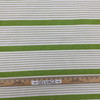 Thick and Thin Stripes in Citron Green and White | Upholstery Fabric | 54" Wide | By the Yard | Stain Resistant