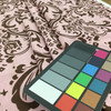 Chocolate Brown Damask Fabric on Pink  Woven Background | Screen Print Home Decor Print | Drapery| By The Yard | 54" Wide