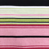 "Terrace" Premier Print | Stripes in Pink | Black | Green | Cream | By The Yard | 54 Inch Wide Fabric