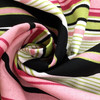 "Terrace" Premier Print | Stripes in Pink | Black | Green | Cream | By The Yard | 54 Inch Wide Fabric
