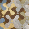 Fidget Spinner in Brown/Tan /Gold/ Blue  Heavyweight Woven Upholstery Fabric