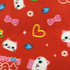 Pretty Cat on Red Novelty Polar Fleece  Fabric | 100% Polyester | By The Yard | 60 inch wide