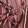 Burgundy/Rose/ Magenta Horizontal Stripe | Lightweight Sweater Knit Fabric | Clothing and Apparel | By The Yard