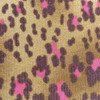 Brown and Pink Leopard Print Sheer Mesh Knit Fabric | Clothing and Apparel | 60 Inch wide | By The Yard