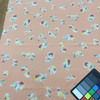 Peach Floral Polyester Silky Woven | Fashion Fabric | Clothing and Apparel | 45 inch Wide | y The Yard
