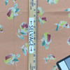 Peach Floral Polyester Silky Woven | Fashion Fabric | Clothing and Apparel | 45 inch Wide | y The Yard
