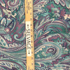 Purple and Teal Paisley Sheer Mesh Print Knit Fabric | Clothing and Apparel | 60 inch Wide | By The Yard