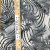 Grey, Black and White Tropical Floral Mesh Knit Fabric | Clothing and Apparel | 45 inch Wide | By The Yard