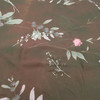 Mulberry Floral and Leaves | Lightweight Polyester Printed Chiffon Fabric | Clothing and Apparel | By The Yard | 60 inch Wide