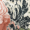 Olive and Coral Floral Paisley Jersey Knit Print Fabric | Clothing and Apparel | 48 inch Wide | By The Yard