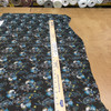 Teal/Brown/Black Floral | Lightweight Sheer Mesh Knit Fabric | Clothing and Apparel | By The Yard | 60 inch Wide