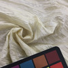 Solid Cream Crushed Taffeta Fabric | Polyester Silky Solid | Clothing and Apparel | By The Yard | 60 inch Wide