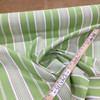 Linden Hill Green Stripe Fabric |.  High UV | 100% Polyester | Outdoor Patio Upholstery