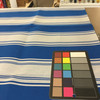 1 Yard Piece of Royal Blue / Light Blue Stripes | Outdoor Awning / Upholstery Fabric | Sunbrella-like | 46" Wide | By the Yard